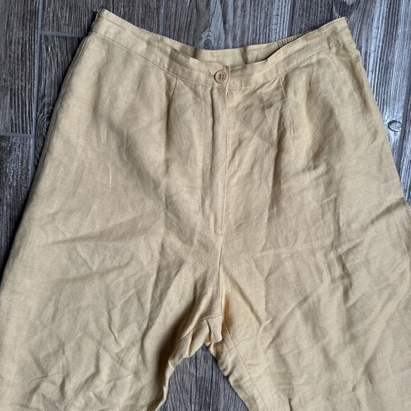 2/$18 SALE! Vintage Joy Peace Capri Pants Womens 8 High Waist Embroidered Beaded - Picture 6 of 11